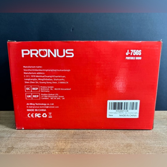 NIB Prunus J-750S Portable Retro Vintage Solar Mini BoomBox AMFM Bluetooth - Picture 3 of 6
